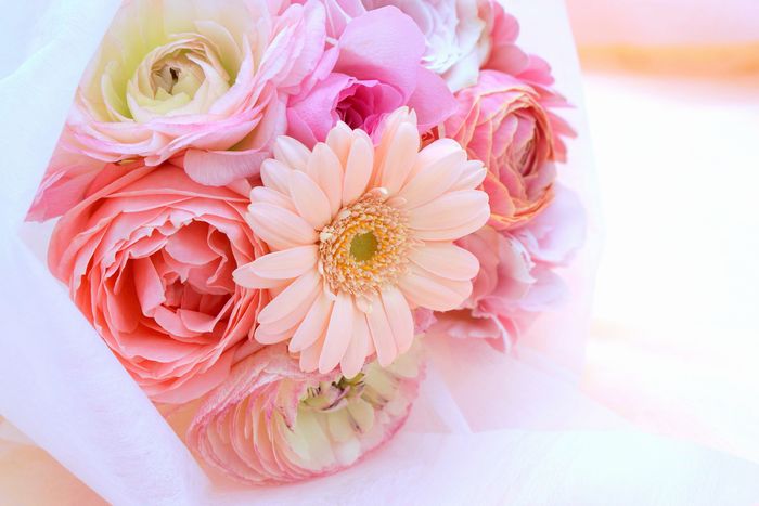 ピンクの花束