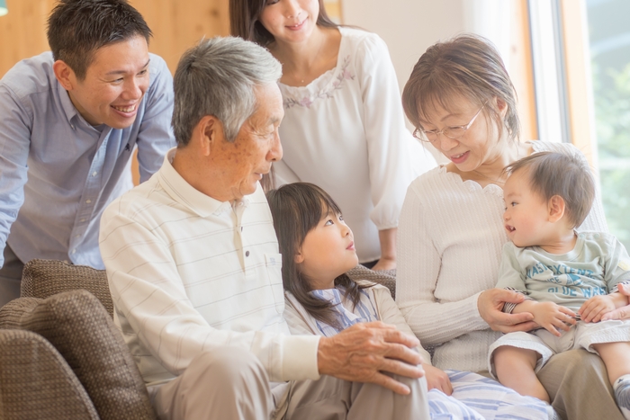 敬老の日 家族団らん